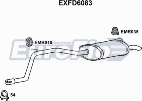 EuroFlo EXFD6083 - Zadnji Ispušni lonac www.molydon.hr