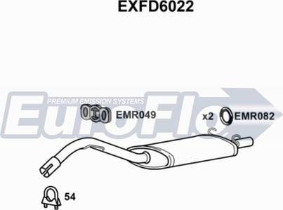 EuroFlo EXFD6022 - Zadnji Ispušni lonac www.molydon.hr