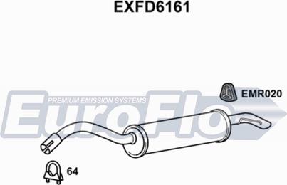 EuroFlo EXFD6161 - Zadnji Ispušni lonac www.molydon.hr