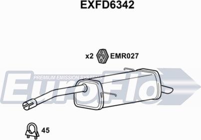 EuroFlo EXFD6342 - Zadnji Ispušni lonac www.molydon.hr