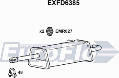 EuroFlo EXFD6385 - Zadnji Ispušni lonac www.molydon.hr