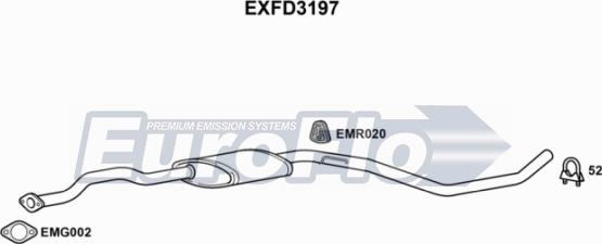 EuroFlo EXFD3197 - Srednji Ispušni lonac www.molydon.hr