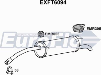 EuroFlo EXFT6094 - Zadnji Ispušni lonac www.molydon.hr