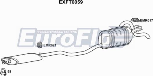 EuroFlo EXFT6059 - Zadnji Ispušni lonac www.molydon.hr