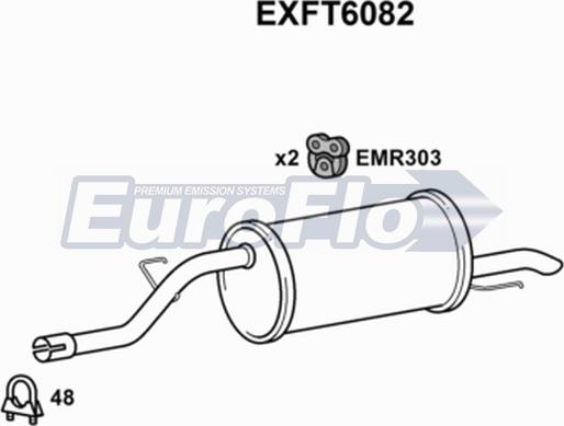 EuroFlo EXFT6082 - Zadnji Ispušni lonac www.molydon.hr