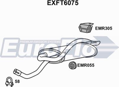 EuroFlo EXFT6075 - Zadnji Ispušni lonac www.molydon.hr