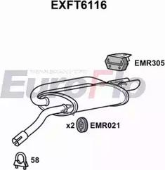 EuroFlo EXFT6116 - Zadnji Ispušni lonac www.molydon.hr