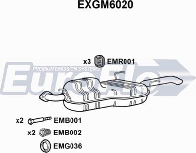 EuroFlo EXGM6020 - Zadnji Ispušni lonac www.molydon.hr