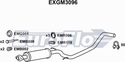 EuroFlo EXGM3096 - Srednji Ispušni lonac www.molydon.hr