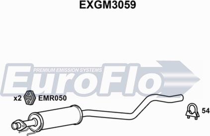 EuroFlo EXGM3059 - Srednji Ispušni lonac www.molydon.hr