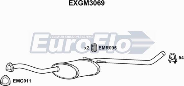 EuroFlo EXGM3069 - Srednji Ispušni lonac www.molydon.hr