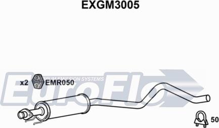 EuroFlo EXGM3005 - Srednji Ispušni lonac www.molydon.hr