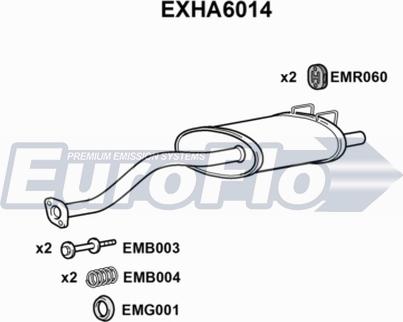 EuroFlo EXHA6014 - Zadnji Ispušni lonac www.molydon.hr