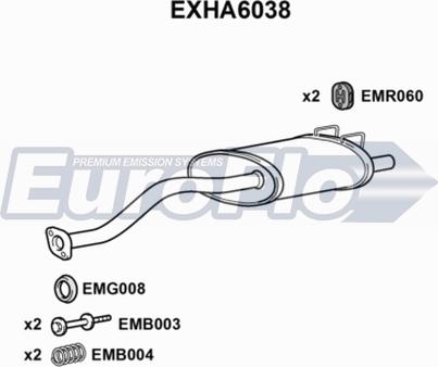 EuroFlo EXHA6038 - Zadnji Ispušni lonac www.molydon.hr