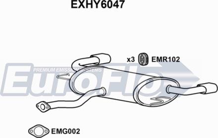 EuroFlo EXHY6047 - Zadnji Ispušni lonac www.molydon.hr