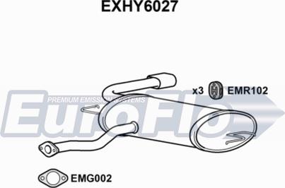 EuroFlo EXHY6027 - Zadnji Ispušni lonac www.molydon.hr