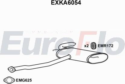 EuroFlo EXKA6054 - Prigusnica, zadnji Ispušni lonac www.molydon.hr