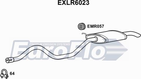 EuroFlo EXLR6023 - Zadnji Ispušni lonac www.molydon.hr