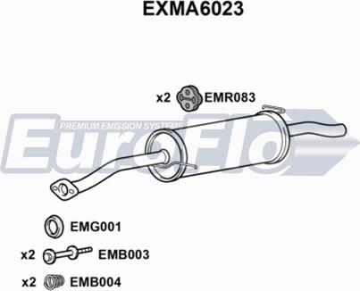 EuroFlo EXMA6023 - Zadnji Ispušni lonac www.molydon.hr