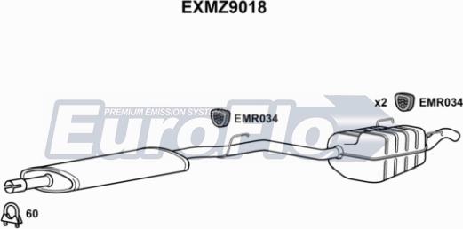 EuroFlo EXMZ9018 - Srednji/Ispušni lonac www.molydon.hr