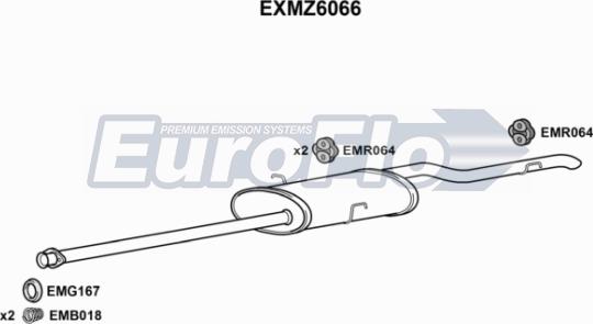 EuroFlo EXMZ6066 - Zadnji Ispušni lonac www.molydon.hr