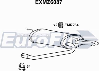 EuroFlo EXMZ6087 - Zadnji Ispušni lonac www.molydon.hr