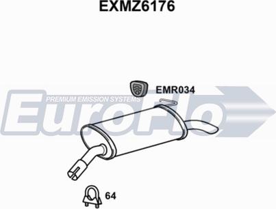 EuroFlo EXMZ6176 - Zadnji Ispušni lonac www.molydon.hr