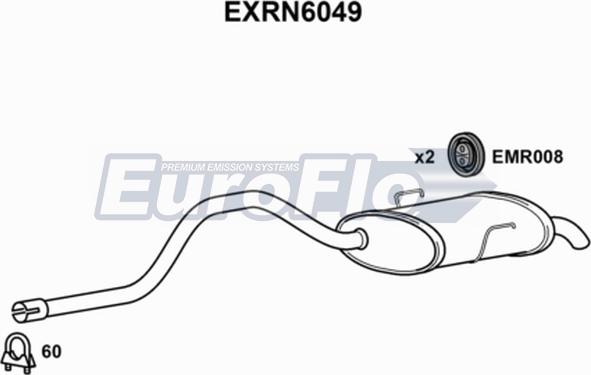 EuroFlo EXRN6049 - Zadnji Ispušni lonac www.molydon.hr