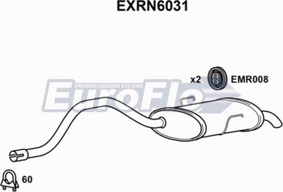 EuroFlo EXRN6031 - Zadnji Ispušni lonac www.molydon.hr