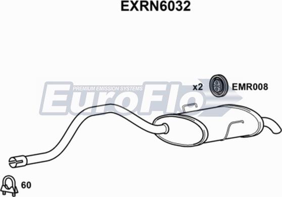 EuroFlo EXRN6032 - Zadnji Ispušni lonac www.molydon.hr