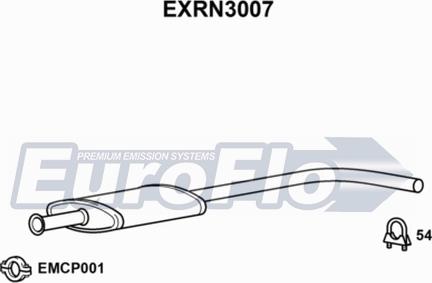 EuroFlo EXRN3007 - Srednji Ispušni lonac www.molydon.hr