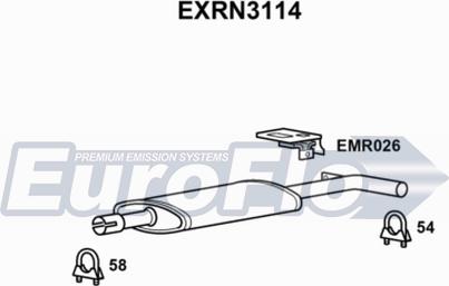 EuroFlo EXRN3114 - Srednji Ispušni lonac www.molydon.hr