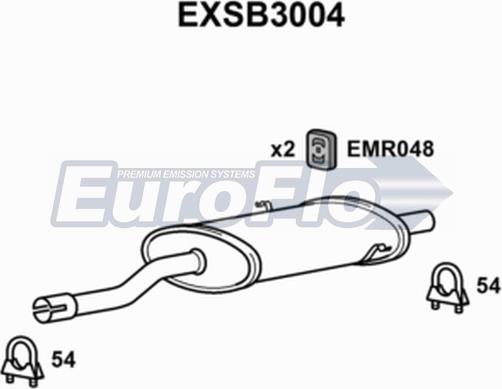 EuroFlo EXSB3004 - Srednji Ispušni lonac www.molydon.hr