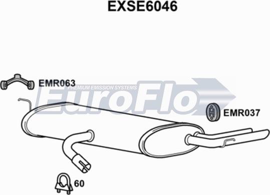 EuroFlo EXSE6046 - Zadnji Ispušni lonac www.molydon.hr