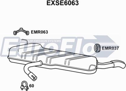 EuroFlo EXSE6063 - Zadnji Ispušni lonac www.molydon.hr