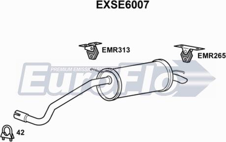 EuroFlo EXSE6007 - Zadnji Ispušni lonac www.molydon.hr