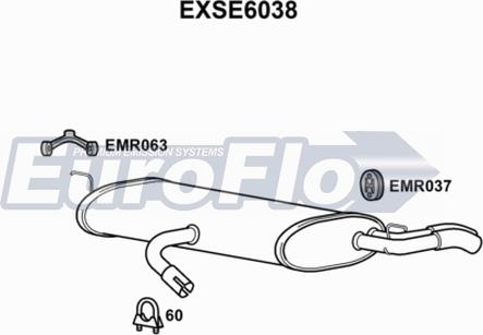 EuroFlo EXSE6038 - Zadnji Ispušni lonac www.molydon.hr