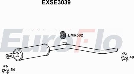 EuroFlo EXSE3039 - Prigusnica, zadnji Ispušni lonac www.molydon.hr