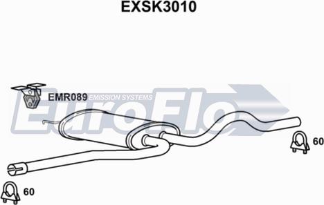 EuroFlo EXSK3010 - Srednji Ispušni lonac www.molydon.hr