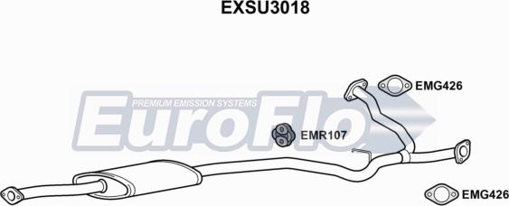 EuroFlo EXSU3018 - Srednji Ispušni lonac www.molydon.hr