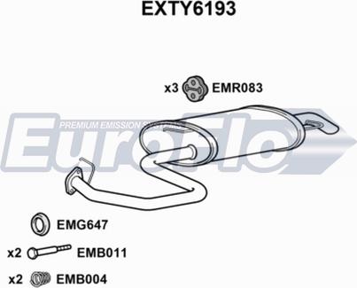 EuroFlo EXTY6193 - Zadnji Ispušni lonac www.molydon.hr