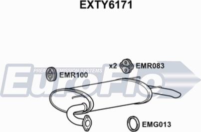 EuroFlo EXTY6171 - Zadnji Ispušni lonac www.molydon.hr