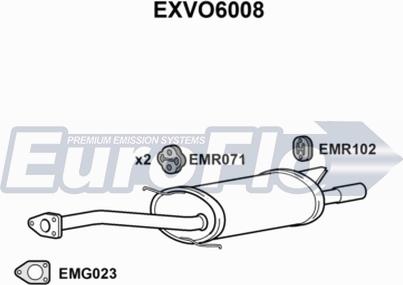 EuroFlo EXVO6008 - Zadnji Ispušni lonac www.molydon.hr