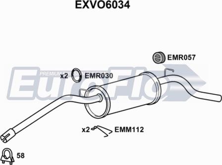 EuroFlo EXVO6034 - Zadnji Ispušni lonac www.molydon.hr