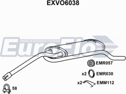 EuroFlo EXVO6038 - Zadnji Ispušni lonac www.molydon.hr