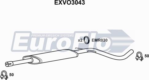 EuroFlo EXVO3043 - Srednji Ispušni lonac www.molydon.hr