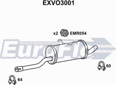 EuroFlo EXVO3001 - Srednji Ispušni lonac www.molydon.hr