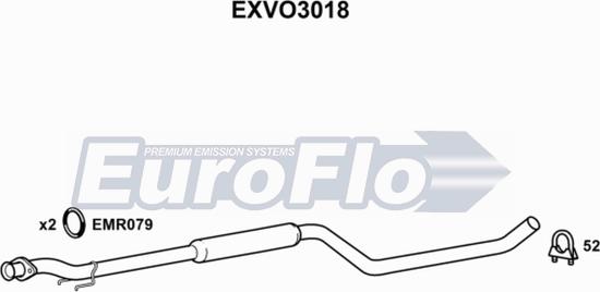 EuroFlo EXVO3018 - Srednji Ispušni lonac www.molydon.hr