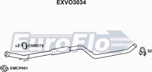 EuroFlo EXVO3034 - Srednji Ispušni lonac www.molydon.hr