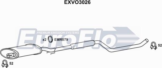 EuroFlo EXVO3026 - Srednji Ispušni lonac www.molydon.hr